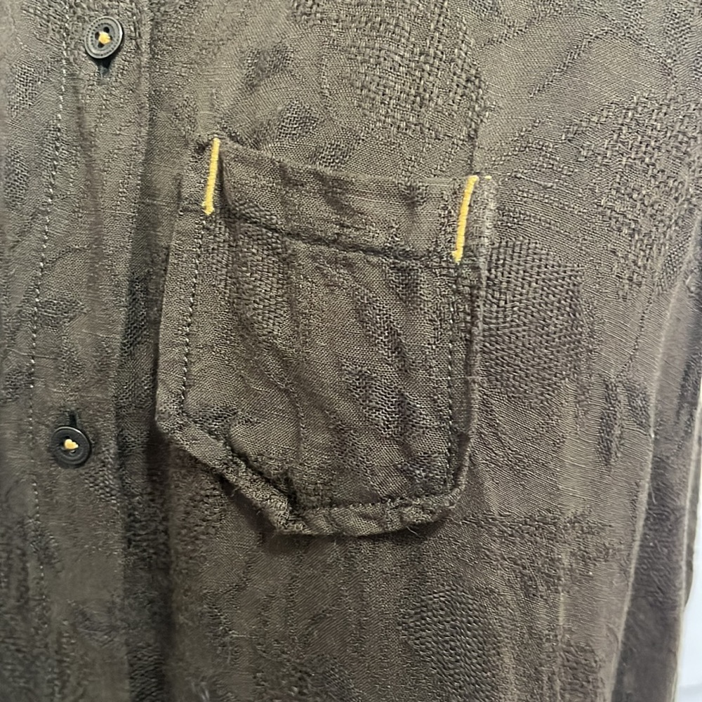 Anthropologie ECU Olive Green Shirt Dress Size XS - Picture 11 of 15